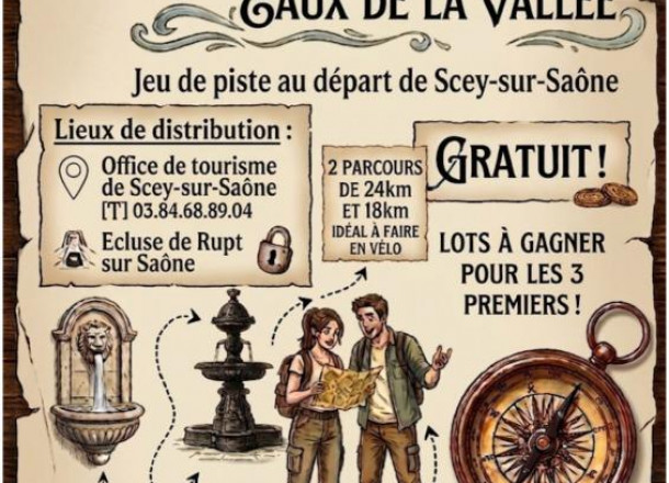 Grand jeu de piste estival "Le secret des eaux de la Vallée" (gratuit)