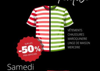 Braderie textile : tout le rayon à -50 %