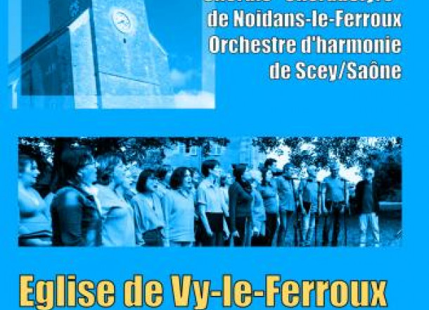 Concert Choradélyre et Orchestre d'harmonie de Scey-sur-Saône