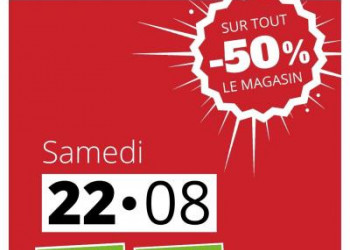 GRANDE BRADERIE À -50 % CHEZ RES’URGENCE !