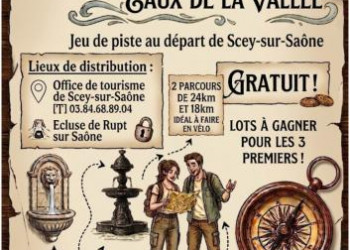 Grand jeu de piste gratuit "Le secret des eaux de la Vallée"