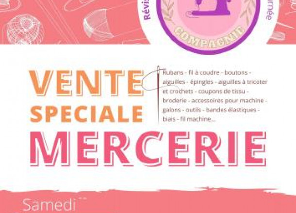Vente spéciale mercerie